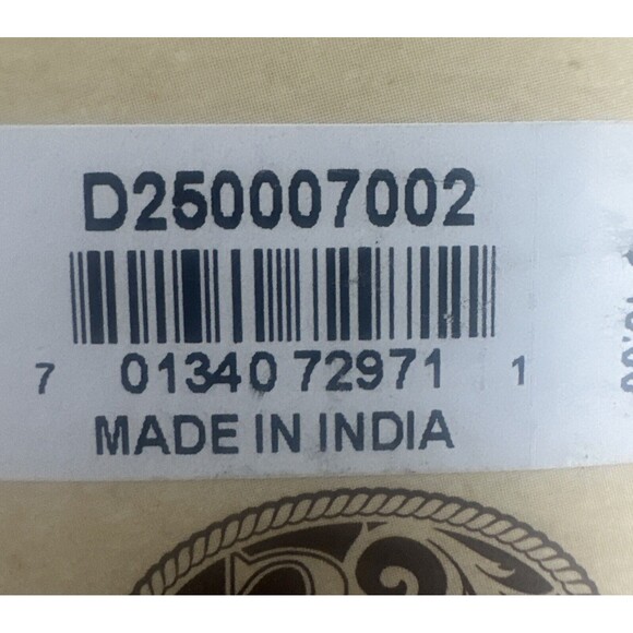 3D Men's Belt Bifold Tooled Aztec Wallet, Brown New - Picture 9 of 9